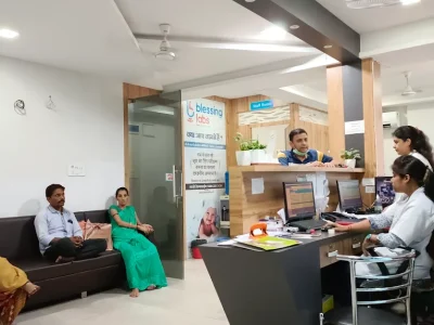 Patients seated in the waiting lounge